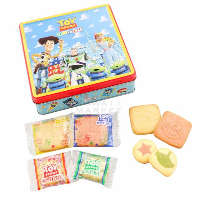 Disney ディズニー toystory トイストーリー 空き缶 丸缶 菓子缶