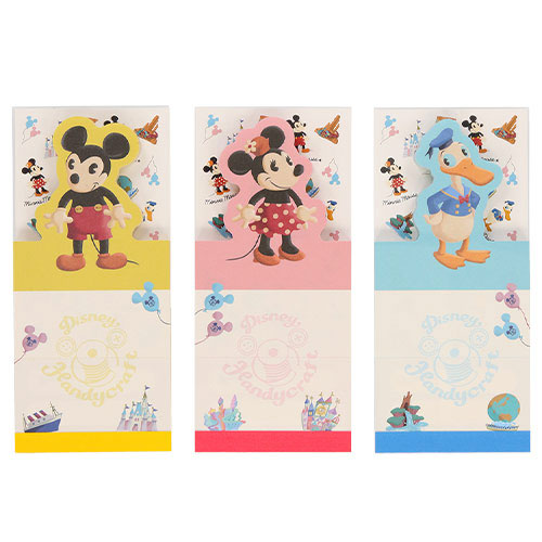 ☆香港ディズニー☆ダッフィー・ミニー メモ帳 3個セット