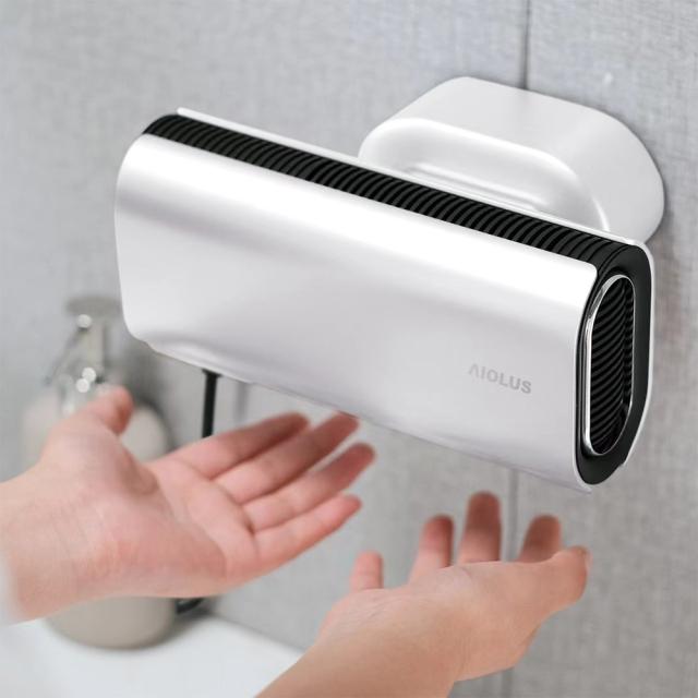 アイオルス ハンドドライヤー ホワイト Hand Dryer White Nyuhd-210W [ ジェット タオル 家庭用 コンパクト 工事不要 キッチン 洗面所 オフィス UV除菌 温風乾燥 ] 送料無料 aiolus