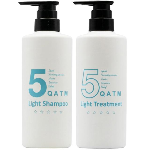 フォレスト・ラボ 5クァンタム ライト シャンプー ＆ ライトトリートメント セット 500mL+500g 速乾 ノンダメージ ミドルダメージ 時短 健康毛
