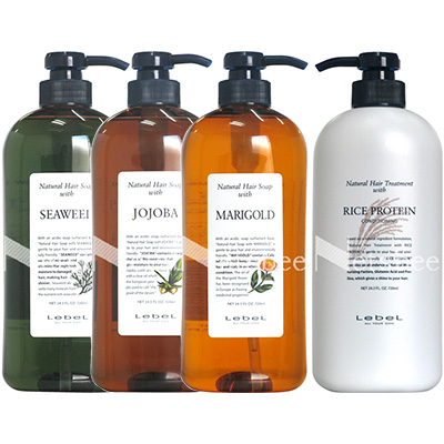 ルベル ナチュラルヘア ソープ ＆ トリートメント 4本セット / 720mL×4本