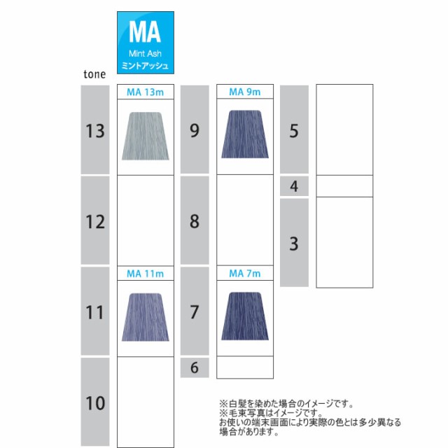 ナカノ キャラデコ ミュゼリア MA ミントアッシュ / 80g 【 ヘアカラー