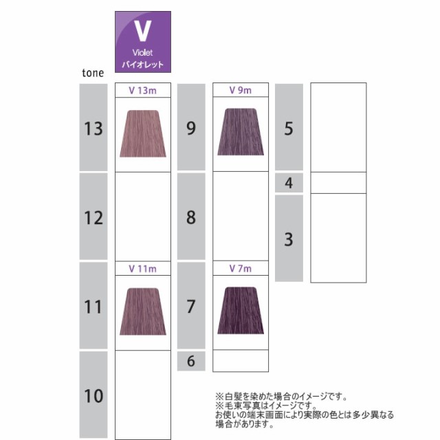 ナカノ キャラデコ ミュゼリア V バイオレット 80g ヘアカラー アルカリ性カラー おしゃれの通販はau Pay マーケット プロ用ヘア コスメshopネッツビー