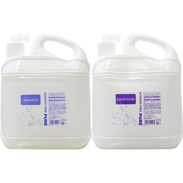 ナプラ ワンダーフリーピュア シャンプー＆コンディショナー 業務用 詰替えセット / 4000mL+4000mLの通販は 7,990円