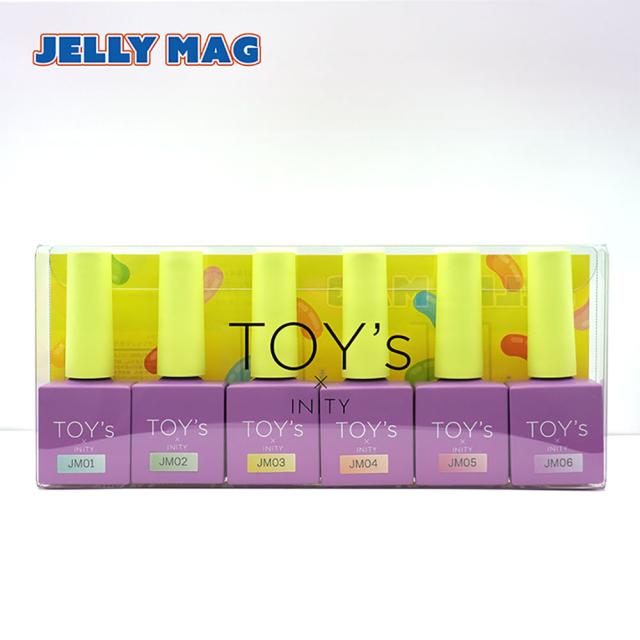 トイズバイアイニティ ジェリーマグ 6色セット 各7mL [ マグネット ジェル ネイル 爪 ネオンカラー ネイリスト ] TOY’s × INITY