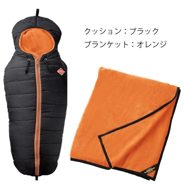 ブランケット クッション Cushion Blanket L ひざ掛け 大判 フランネル 2way 変身 寝袋型 枕 便利 あったかい アウトドア バイカラー の通販はau Pay マーケット アラモード