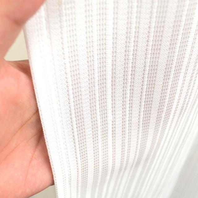 紫外線カット・防炎レース 191 ホワイト 1枚組 200×228cm レース カーテン（ho-191223） UVカット 断熱 保温 洗えます 夜でも見えにくい