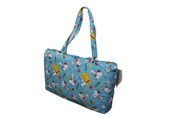 【スヌーピー：【SWEETS】お昼寝ふとん7点セット　キャリーバッグ付　【送料無料】(ON-7000-SNBL)