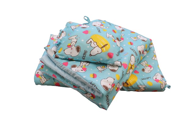 【スヌーピー：【SWEETS】お昼寝ふとん7点セット　キャリーバッグ付　【送料無料】(ON-7000-SNBL)