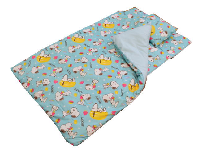 【スヌーピー：【SWEETS】お昼寝ふとん7点セット　キャリーバッグ付　【送料無料】(ON-7000-SNBL)