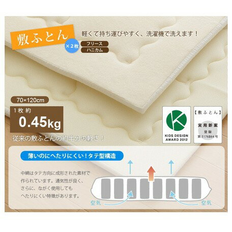 ソレイユ　オーガニック　ベビーふとん8点セット日本製　Priere（プリエール）【送料無料】