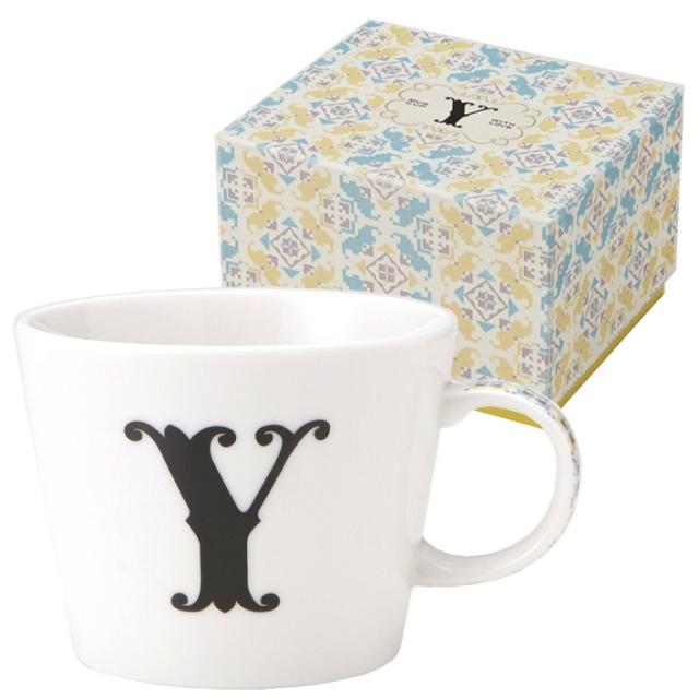 取寄品 イニシャル ギフトパッケージ マグカップ アルファベット マグカップ Y 東欧風日本製 誕生日ギフト雑貨通販の通販はau Pay マーケット シネマコレクション 5400円以上で送料無料