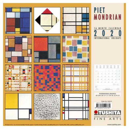 モンドリアン 2020年 カレンダー アートカレンダー 壁掛け MONDRIAN TUSHITA 300×600mm インテリア 令和2年