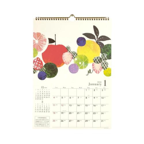 Tomoko Hayashi 2026 Calendar A3壁掛けカレンダー2026年 旬果