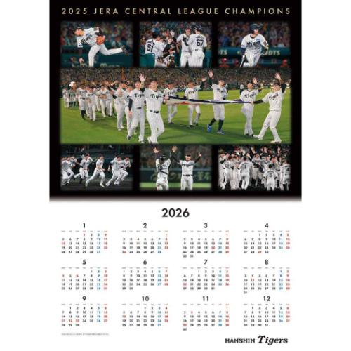 阪神タイガース 2026 Calendar 壁掛けカレンダー2026年 スポーツ 令和8