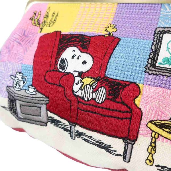 母の日ギフト スヌーピー コスメポーチ 畳み刺繍がまぐちポーチ 部屋 ピーナッツ お母さん向き キャラクター グッズの通販はau Pay マーケット シネマコレクション 5400円以上で送料無料