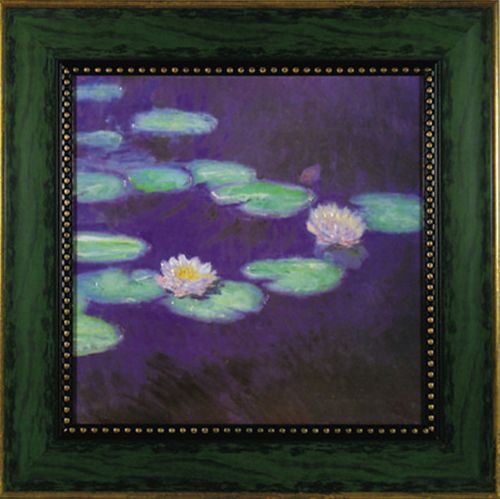 取寄せ品 送料無料 クロード・モネ 睡蓮-すいれん- 額付きポスター