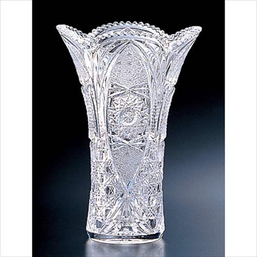 取寄品 送料無料 クリスタル花器 フラワーベース アウトゥーレ L 花瓶 F-70301 ギフト雑貨石塚硝子