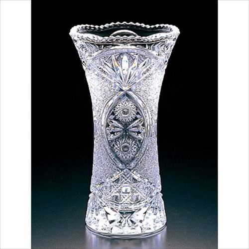 取寄品 クリスタル花器 フラワーベース ソリティア L 花瓶 R-738