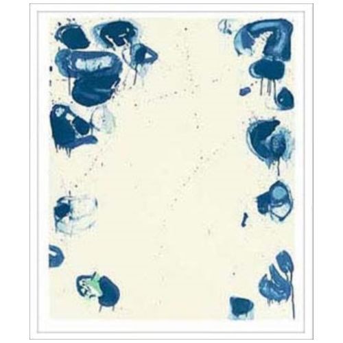 取寄品 送料無料 Sam Francis インテリア アート デザイナーズアート Blue Ballsiv 1960 額付き抽象画通販