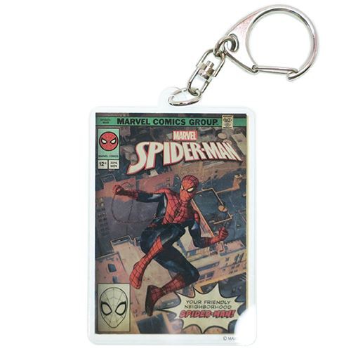 スパイダーマン キーリング アクリルキーホルダー コミックカバー マーベル キャラクターグッズ メール便可の通販はau Pay マーケット シネマコレクション 5400円以上で送料無料