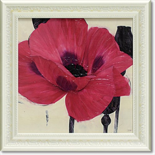 取寄品 送料無料 フラワー アート 絵画 額縁つき Art Frames イレイティッドポピー アイボ IVOの通販は 8,250円