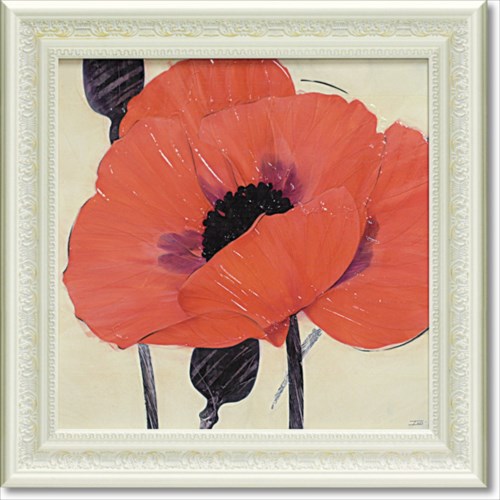 取寄品 送料無料 フラワー アート 絵画 額縁つき Art Frames イグズーベラントポピー アイボ IVOの通販は 8,250円