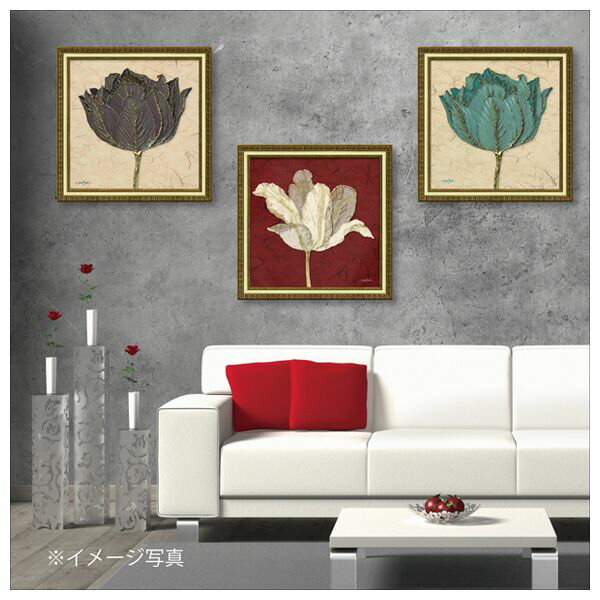 取寄品 送料無料 ダイアン・スティムソン フラワー アート Art Frames チューリップウィズレッド インテリア グッズ_1