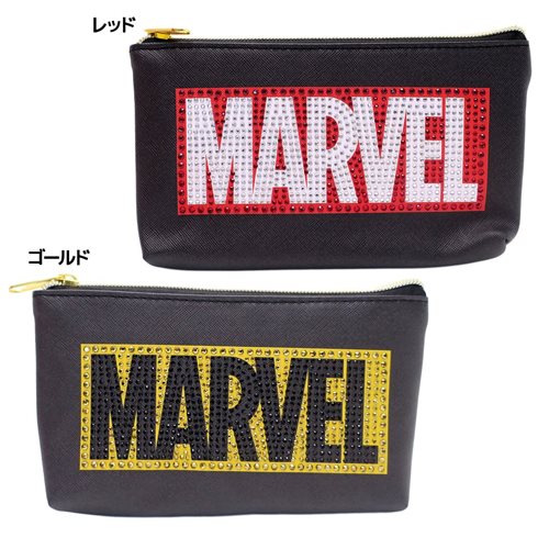 MARVEL ペンケース ジュエリー フラット ペンポーチ BOXロゴ