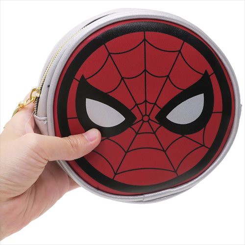 スパイダーマン コスメポーチ 合皮丸型ポーチ アイコン マーベル 小物入れ アメコミキャラクター グッズの通販はau Pay マーケット シネマコレクション 5400円以上で送料無料