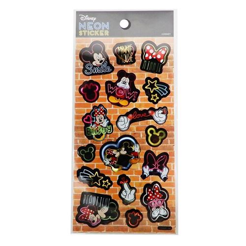 ミッキー ミニー シール シート ネオン ステッカー d34 ディズニー 手帳デコ キャラクター グッズ メール便可の通販はau Pay マーケット シネマコレクション 5400円以上で送料無料