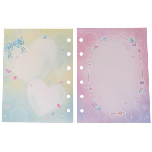 シールバインダー リフィル 貼ってはがせる シール台紙 10枚セット ハート シール交換 6穴タイプ グッズ メール便可の通販はau Pay マーケット シネマコレクション 5400円以上で送料無料