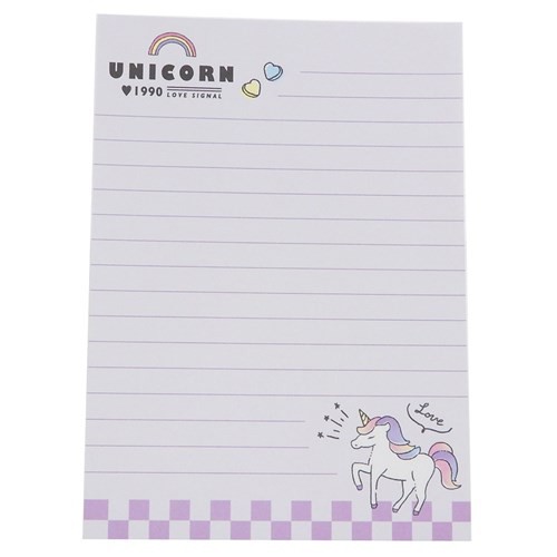 入学準備 メモ帳 A6ダイカットメモ Love Signal Unicorn ユニコーン 新学期 準備 雑貨 かわいい グッズ メール便可の通販はau Pay マーケット シネマコレクション 5400円以上で送料無料