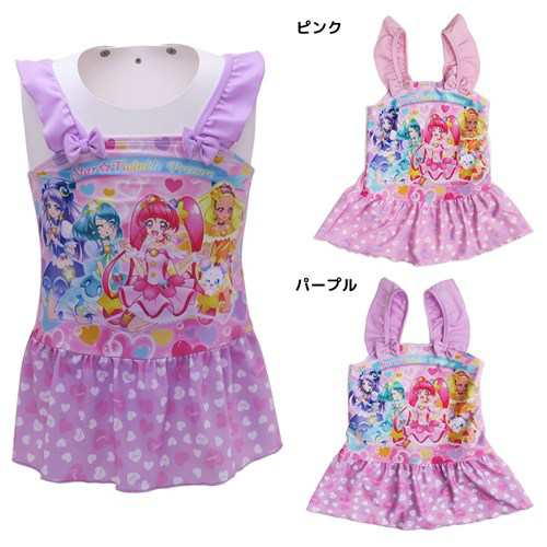 スタートゥインクルプリキュア 女の子用 スイムウエア デザイン 水着 A