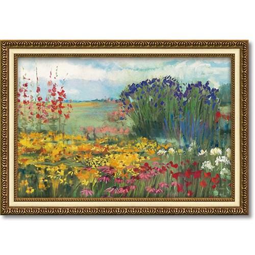 キャロル ローワン フラワーアート 額装品 ガーデン ボーダー 68x48cm インテリア グッズ 取寄品 送料無料の通販は