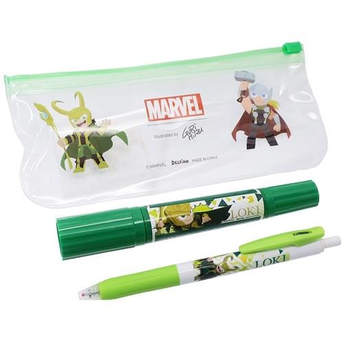 Marvel Gurihiru マッキー 油性 緑 サラサクリップ ボールペン ペンセット マイティーソー ロキ グリーン マーベル メール便可の通販はau Pay マーケット シネマコレクション 5400円以上で送料無料