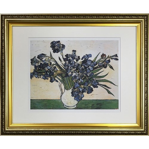 フィンセント・ファン・ゴッホ 名画 Famous Artist Seriese アイリス 49×59.5×2.5cm ギフト 装飾 インテリア 取寄品 送料無料