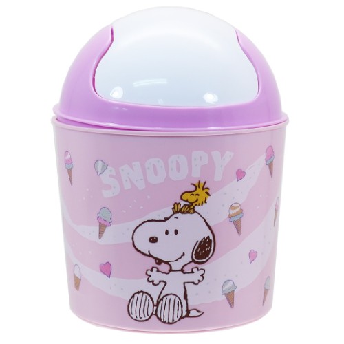 スヌーピー 卓上 ゴミ箱 フタ付き ミニ ダストボックス ピンク ピーナッツ 直径13 5 17 5cm キャラクター グッズの通販はau Pay マーケット シネマコレクション 5400円以上で送料無料