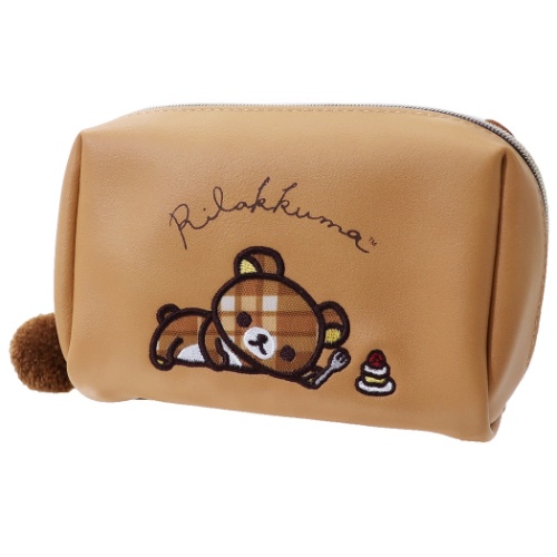リラックマ コスメポーチ スクエア ポーチ ブラウンチェック サンエックス 小物入れ キャラクター グッズの通販はau Pay マーケット シネマコレクション 5400円以上で送料無料