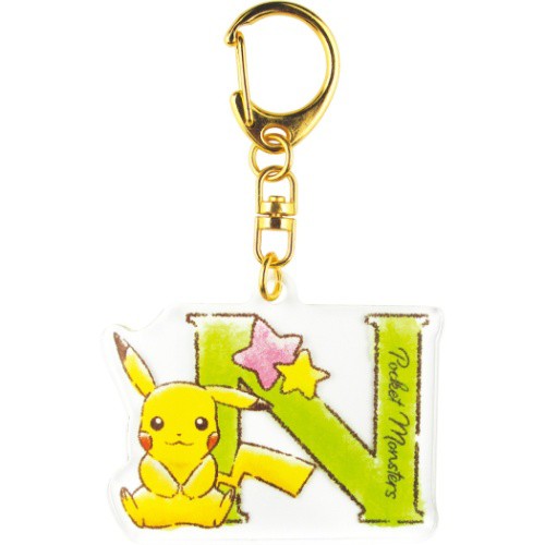 ポケモン イニシャル アクリルキーホルダー キーリング ピカチュウ N ポケットモンスター アルファベット メール便可の通販はau Pay マーケット シネマコレクション 5400円以上で送料無料