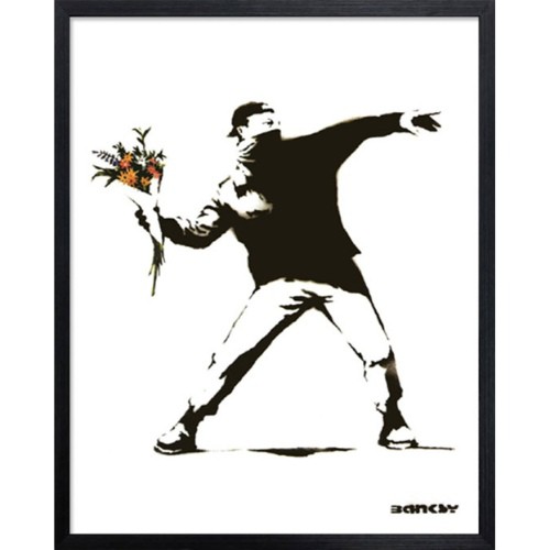 バンクシー アートフレーム Banksy olotov IBA-61735 額付き インテリア 取寄品 送料無料