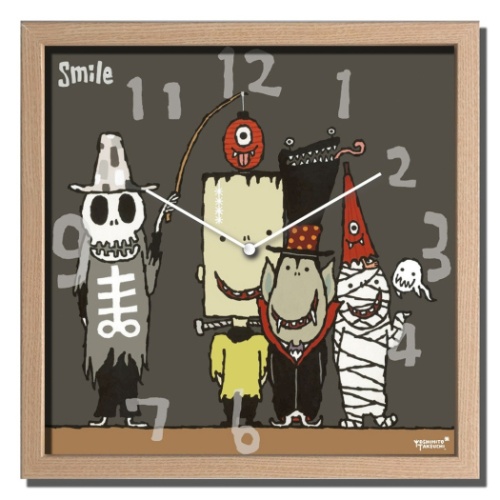 武内祐人 掛け時計 Artist Clock モンスター CAC-52639 ギフト 可愛い インテリア 取寄品 送料無料