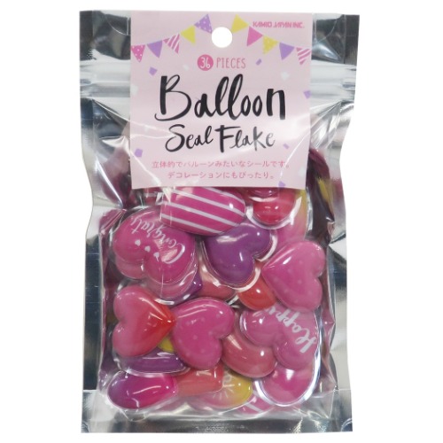 フレークシール Balloon バルーン ミニシール パステルハート Decoシール デコレーション グッズ メール便可の通販はau Pay マーケット シネマコレクション 5400円以上で送料無料