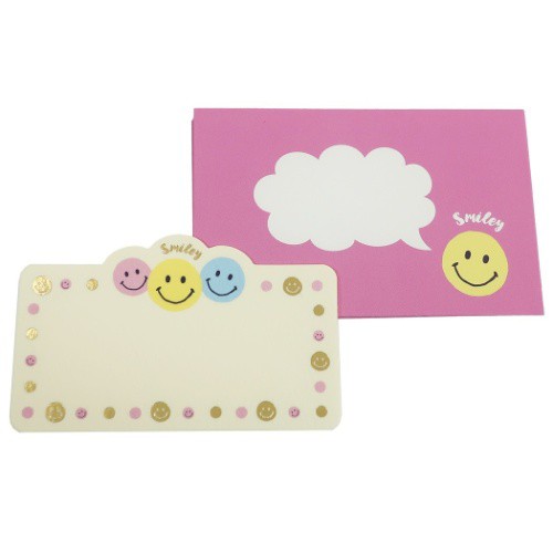 メッセージカード スマイリー ミニカード ミニ封筒セット Cheerful Things Smiley 文具 キャラクター グッズ メール便可の通販はau Pay マーケット シネマコレクション 5400円以上で送料無料