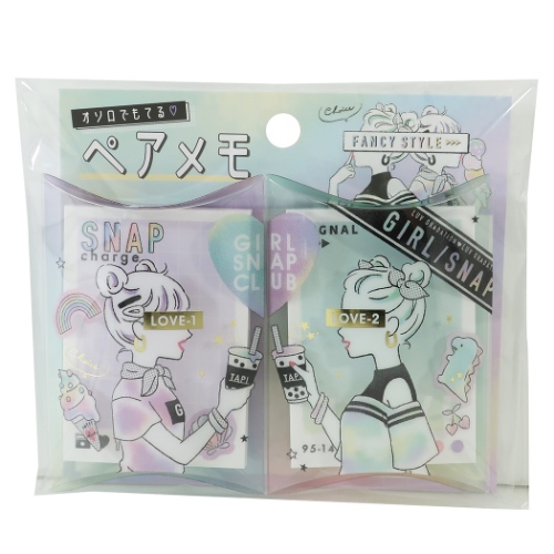 メモ帳 ペア メモ 2個セット Girl Snap Club ss 新学期準備雑貨 おもしろzakka グッズ メール便可の通販はau Pay マーケット シネマコレクション 5400円以上で送料無料