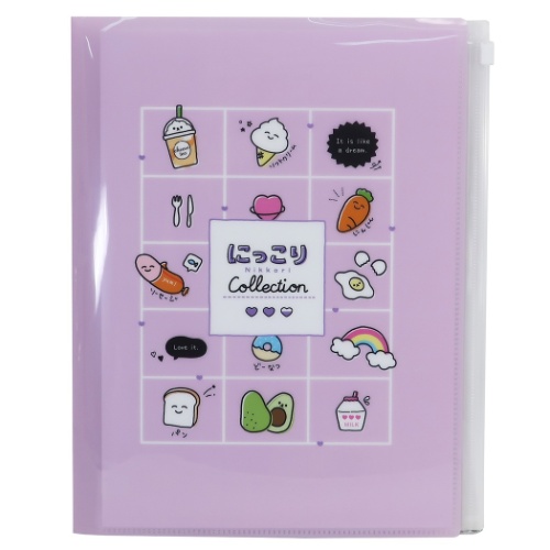 ジップファスナー付 6ポケット クリアファイル ポケットファイル にっこり ごはん かわいい グッズの通販はau Pay マーケット シネマコレクション 5400円以上で送料無料