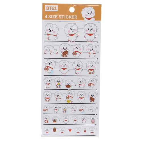 Bt21 4サイズ ステッカー Rj シール シート Line Friends キャラクター グッズ メール便可の通販はau Pay マーケット シネマコレクション 5400円以上で送料無料