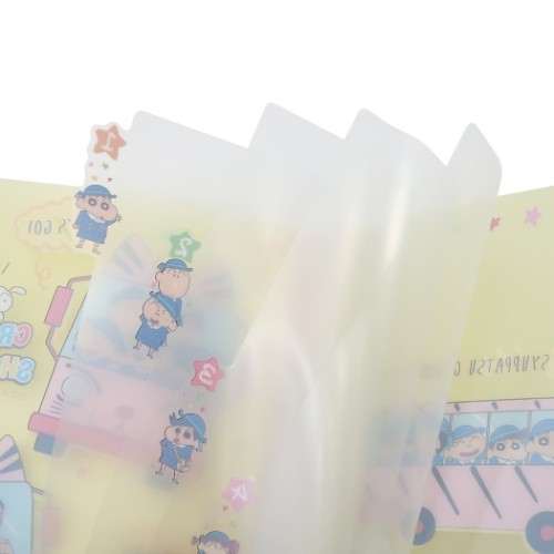 クレヨンしんちゃん ルーズリーフ バインダー 増やせるノート 幼稚園バス アニメキャラクター グッズ