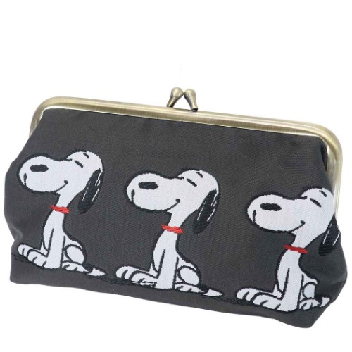 スヌーピー コスメポーチ 桐生織 がま口ポーチ グレー ピーナッツ キャラクター グッズの通販はau Pay マーケット シネマコレクション 5400円以上で送料無料