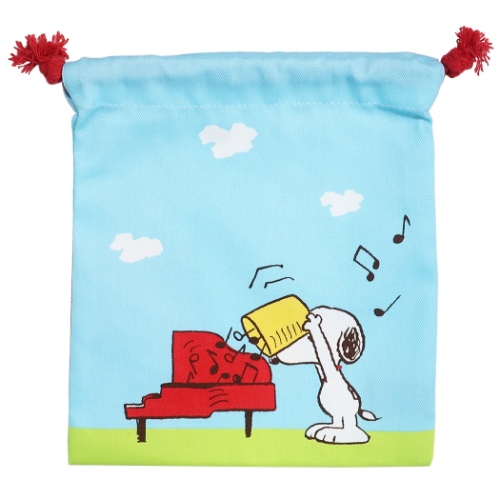 スヌーピー 巾着袋 きんちゃくポーチ 音符 ピーナッツ キャラクター グッズ メール便可の通販はau Pay マーケット シネマコレクション 5400円以上で送料無料